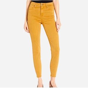 ABERCROMBIE & FITCH MUSTARD YELLOW JEANS